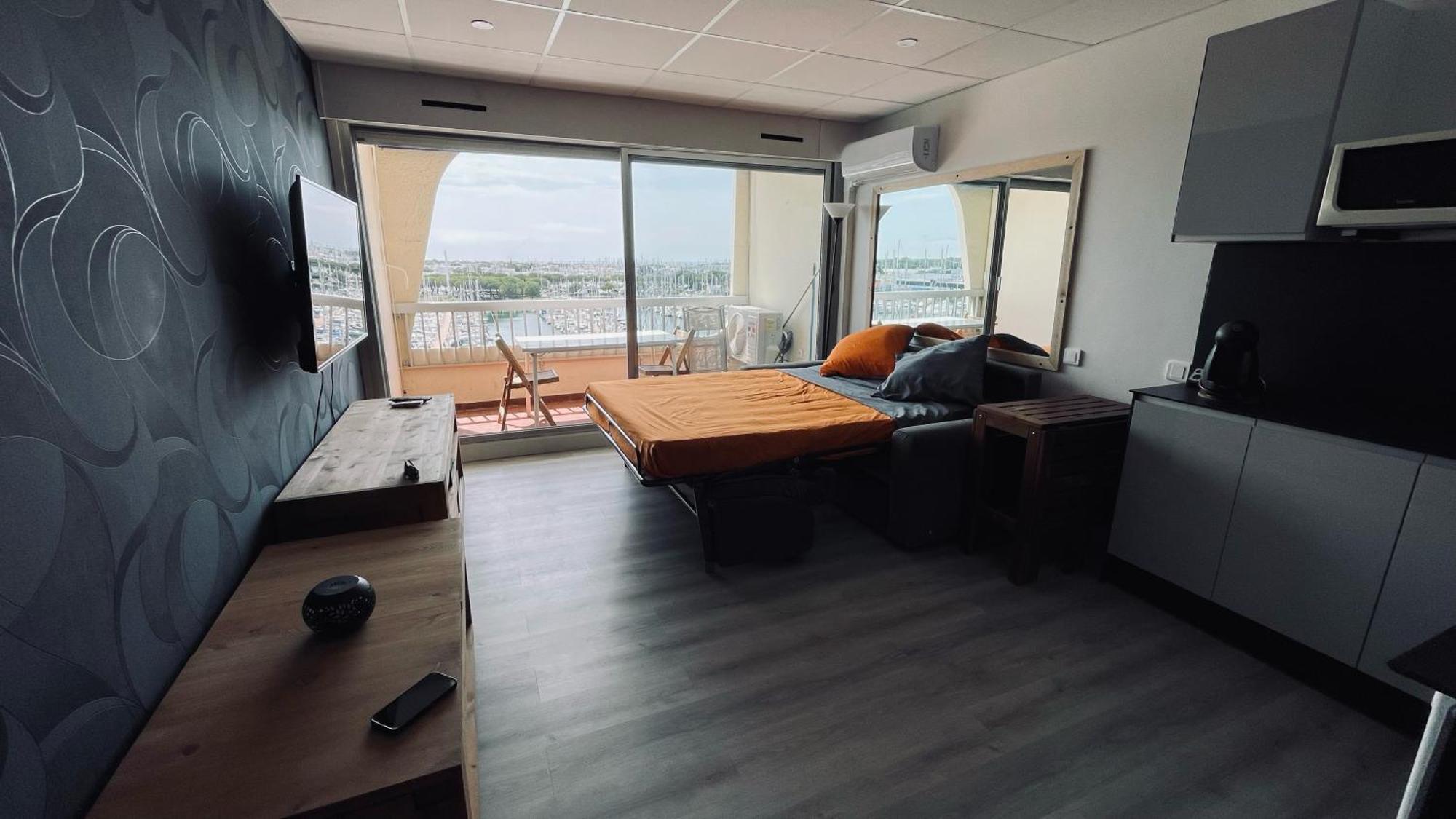 Studio, Vue Imprenable Marina Le Grau-du-Roi Dış mekan fotoğraf